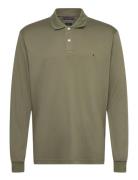 L/S Liquid Cotton Reg Polo Tommy Hilfiger Khaki