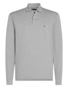 L/S Liquid Cotton Reg Polo Tommy Hilfiger Grey