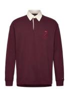 Peached Crest Solid Rugby Tommy Hilfiger Burgundy
