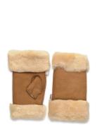 Rhsydney Shearling Half Mittens Rosemunde Brown