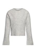 Knitted Ribbed Sweater Mango Grey