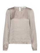 Rwmessina Ls Regular Blouse Rosemunde Grey