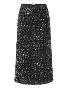 Vifaith Hw Midi Sequin Skirt/1 Vila Black