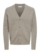 Onsray Reg Ls Cardigan Knit Frml ONLY & SONS Beige