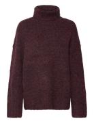 Vmingrid Ls Roll Neck Pullover Noos Vero Moda Burgundy