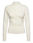 Rwbillie Ls Turtle Neck T-Shirt Rosemunde Cream