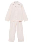 Striped Long Pyjamas Mango Pink