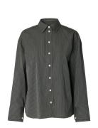 Slfdan Ls Over D Shirt Ex Selected Brown