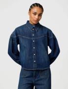 Pintuck Shirt Wrangler Blue