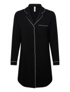 Shirtdress Ls Jersey Essential Hunkemöller Black