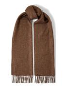 Slftime New Wool Scarf Selected Brown