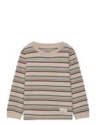 T-Shirt Ls Stripe En Fant Beige
