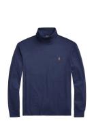 Soft Cotton Turtleneck Polo Ralph Lauren Blue