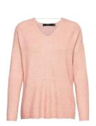 Vmcrewlefile Ls V-Neck Blouse Noos Vero Moda Pink
