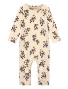 Jumpsuit L/S Printed Petit Piao Cream