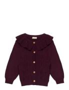 Ppdalia Cardigan Knit Petit Piao Burgundy