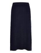 A-Line Cable Skirt Davida Cashmere Navy
