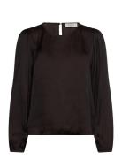 Rwmessina Ls Regular Blouse Rosemunde Brown