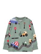 Bamboo Grandpa Sweater Green Tractor Geggamoja Green