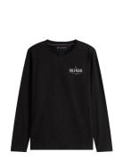 Hilfiger Stack Ls Tee Tommy Hilfiger Black