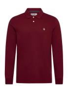 Ls Cttn Tncl Piq Pol Original Penguin Burgundy