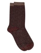 Donna Glitter Socks Mp Denmark Burgundy