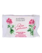 Australian Bodycare Rose & Tea Tree Oil Wet Wipes   24 stk.