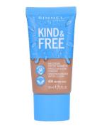 Rimmel London Kind & Free Moisturising Skin Tint Foundation 400 Natura...