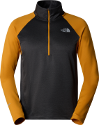 The North Face Men's 1/4 Zip Run Fleece Asphalt Grey Heather/Citron Ye...