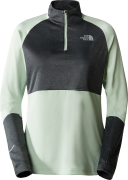 The North Face Women's 1-4 Zip Run Fleece Misty Sage/Asphalt Grey Heat...