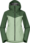 Bergans Women's Skar light 3L Shell Jacket Light Jade Green/Dark Jade ...