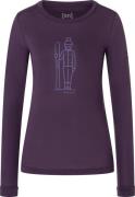 super.natural Women's Skianto Long Sleeve Mysterioso/Purple Haze