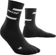 Women's The Run Socks, Mid Cut Black