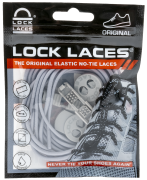 Lock Laces No Tie Shoelaces Solid Grey