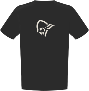 Norrøna Men's /29 Cotton Viking T-shirt Caviar/Snowdrop