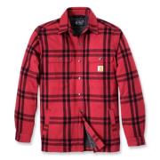 Carhartt Men's Roane Hooded Shirt Jacket Crabapple