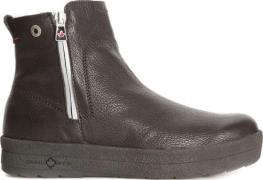 Canada Snow Women's Mount Baker Leather Boots Reflective Zip Black