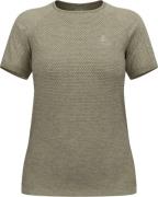 Odlo Women's T-shirt Crew Neck S/S Essential Seamless Vetiver Melange