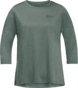 Jack Wolfskin Women's Crosstrail 3/4 Tee Hedge Green