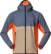 Bergans Men's Vaagaa Windbreaker Jacket  Granite Blue/warm Sand/alert ...