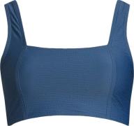 Casall Women's Waffle Square Neck Bikini Top Deep Ocean