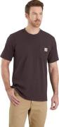 Carhartt Men's K87 Pocket Short Sleeve T-Shirt Dark Sepia