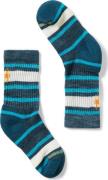 Smartwool Kids' Hike Light Cushion Striped Crew Socks Twilight Blue