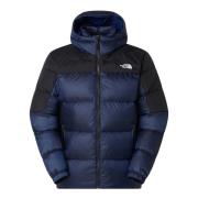 The North Face Men's Diablo Down 2.0 Hooded Jacket Estate Blue Black H...