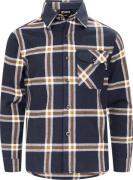 Urberg Juniors' Flanell Shirt Blue Nights/deep Lichen Green