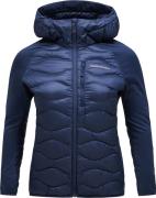 Peak Performance Women's Helium Down Hybrid Hood Blue Shadow