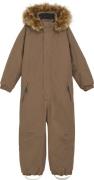 Color Kids Kids' Coverall With Fake Fur Fossil