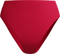 Speedo Women's Solid Cheeky High Waist Bikini Bottom Ruby