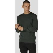 Clean Cut Copenhagen Merino Wool Crew Mand Bottle Green Sweaters Str L...