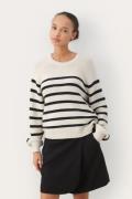 Part Two Sayapw PU Kvinde Dark Navy Stripe Sweaters Regular Fit Str L ...